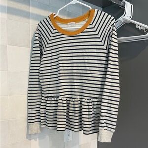 Striped Navy and White Women’s Top